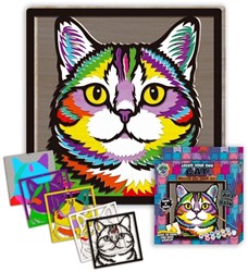 Splat Planet Wood Art Set Kat 27 x 26 x 3,5 cm