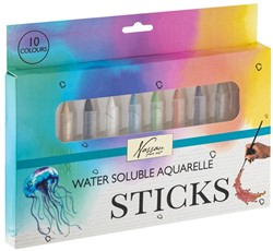 Nassau Wasserlösliche Aquarellstifte Set 10 Stück