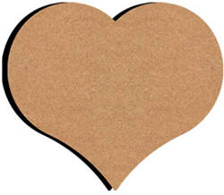 Gomille MDF Figure Heart 10 cm