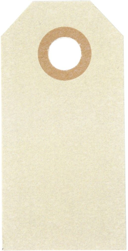 CC Manilla Labels 3x6 cm Crème 30 stuks