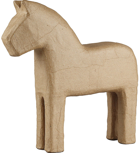 CC Papier Maché Paard h:24,5 cm