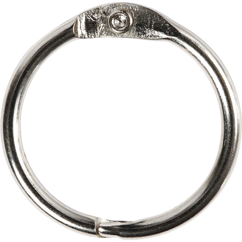 CC Boekbindersring 38 mm Zilver 8 stuks