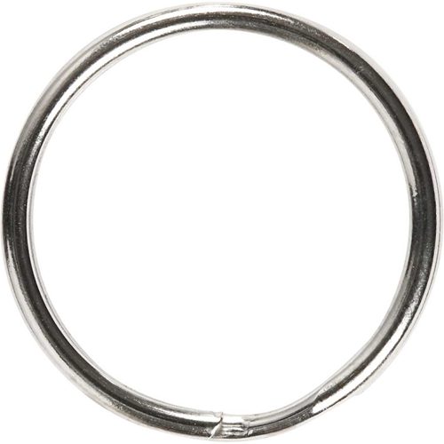 CC Sleutelhanger Ring 25 mm Zilver 8 stuks
