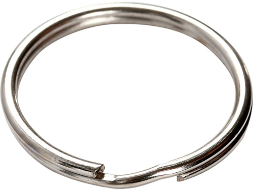CC Sleutelhanger Ring 25 mm Zilver 8 stuks-3