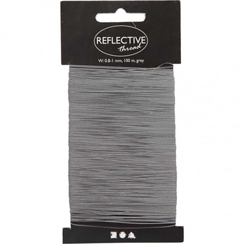 CC Reflecterend Draad 100m Grijs
