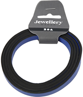 CC Imitation leather band 10 mm Blue 1 m-2