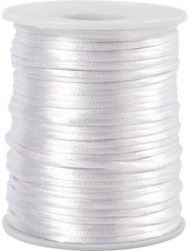 CC Satijnkoord 2 mm Wit 50 m