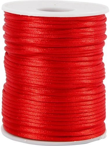 CC Satijnkoord 2 mm Rood 50 m