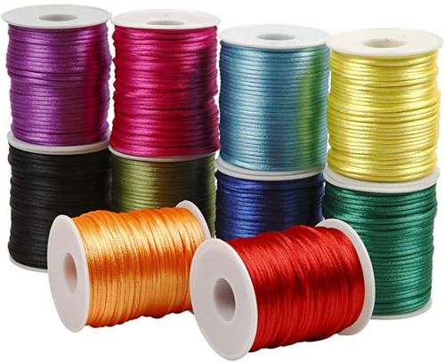 CC Satijnkoord Set Sterke Kleuren 10 stuks 50 meter