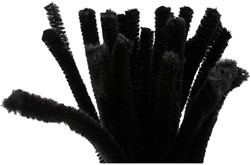 CC Chenilledraad Zwart 9mm 25 stuks