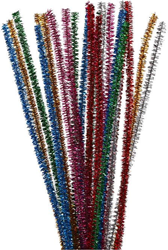 CC Chenilledraad 30 cm Sterke Kleuren Metallic 24 Stuks