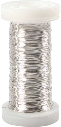 CC Verzilverd Draad d:0.3 mm 100m