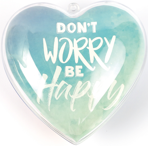 GC Creatief Cadeau Hart 10x10 cm Don't Worry