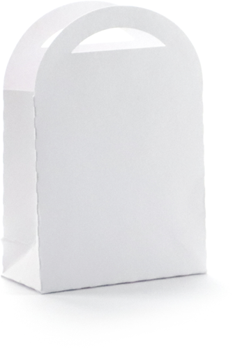 GC Kartonnen Cadeauzakje 7x10 cm Wit 6 stuks