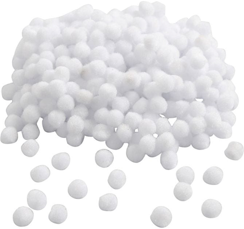 CC Pompom 10 mm Wit 450 stuks