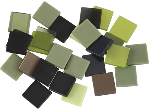 CC Mini Mozaïek 10 mm Groen Harmonie 25 gr