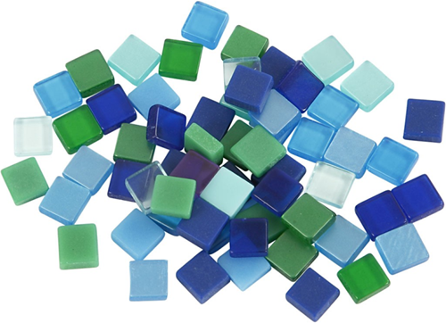 CC Mini Mozaïek 5mm Blauw Harmonie 25 gr