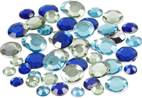 CC Strasstenen Rond Blauwe Harmonie 6-12 mm 360 stuks