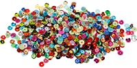 CC Sequins, round, size 6 mm, 10 g/ 1 pack