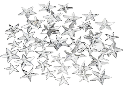 CC Strasstenen Sterren Zilver 6-14 mm 360 stuks