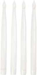 CC LED Kunst Kaars 27,5 cm Wit 4 stuks