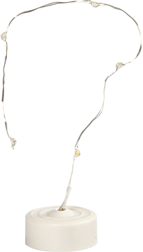 CC LED String of Lights, silver, L: 27 cm, 1 pc