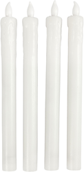 CC LED Kaarsen 24,5 cm Wit 4 stuks