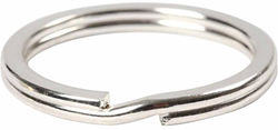 CC Schlüsselanhänger 28 mm Silber 4 Stück