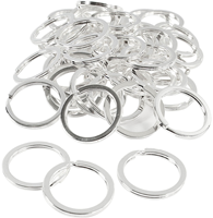CC Schlüsselanhänger 28 mm versilbert 50 Stück