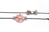 KIT 2 BRACELETS CLEAR/PINK 3D-2