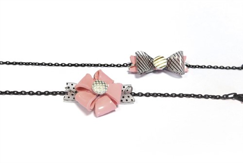 GC Krimpfolie Set 3D Armbanden Roze Transparant-2