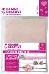 KIT 2 BRACELETS CLEAR/PINK 3D
