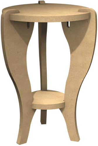 Gomille MDF Bijzettafel 24x24 cm