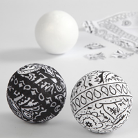 CC Polystyrene Balls, white, Dia. 7 cm, 5 pc/ 1 pack-2