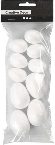 CC Styropor Eieren 25+35 mm Wit 10 stuks-3