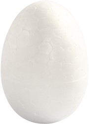 Glorex piepschuim eieren, wit, 20 x 25 mm, 20 stuks