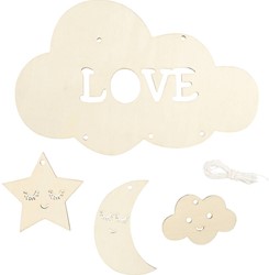 CC Wooden Night Sky Shape 28cm