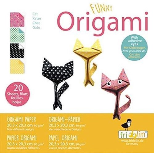 Fridolin Funny Origami 20x20 cm 20 vel Katten 