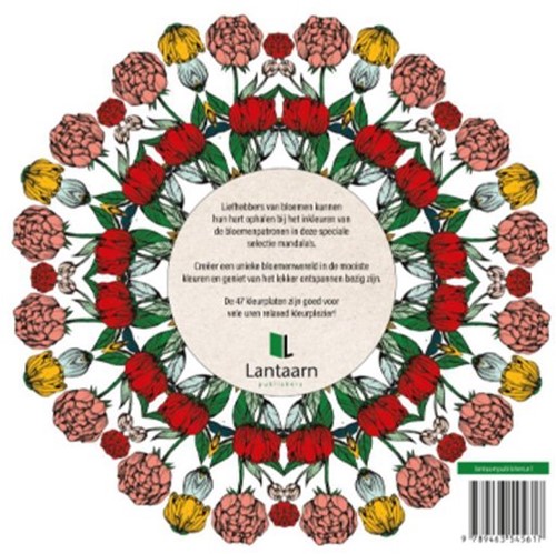 De Lantaarn Kleurboek Flower Mandala L: 24 x B: 24 x D: 1,1 cm-2