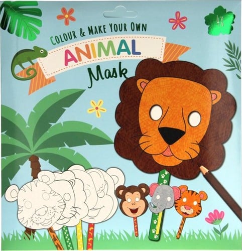 Wins Kartonnen Maskers Jungle Dieren 4 stuks