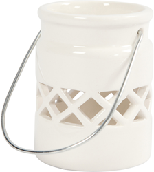 CC Lantern, white, H: 8 cm, Dia. 6,2 cm, 2 pc/ 1 pack