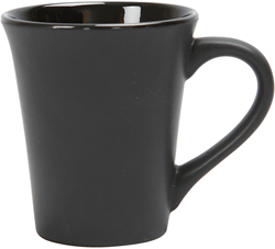CC Mug, black, H: 10 cm, Dia. 5,9-8,7 cm, 1 pc