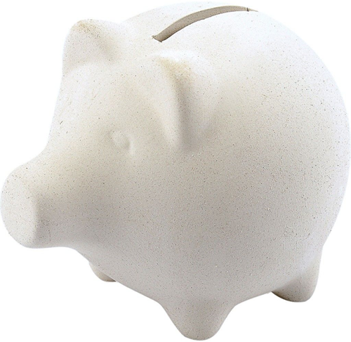 CC Terracotta Spaarpot Varken 9x11 cm 10 stuks