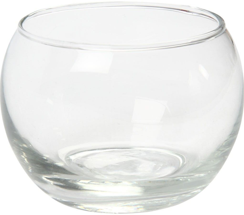 CC Glazen Waxinelicht Bol 8 cm per stuk