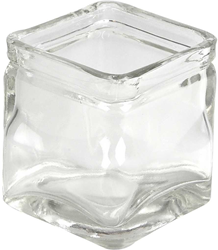 CC Square Candle Holder, size 5,5x5,5  cm, H: 5,5 cm, 12 pc/ 1 box