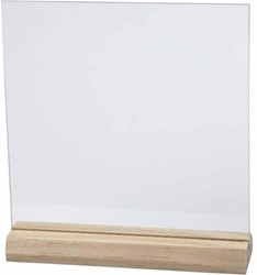 CC Glazen Plaat met Houder 15,5x15,5 cm, 10 stuks