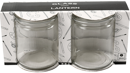 CC Glazen Waxinelicht met hengsel 10 cm 2 stuks-2