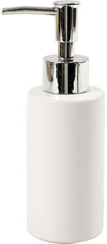 CC Soap dispenser, white, H: 16,5 cm, Dia. 5,5 cm, 150 ml, 1 pc