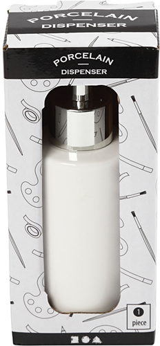 CC Soap dispenser, white, H: 16,5 cm, Dia. 5,5 cm, 150 ml, 1 pc-3