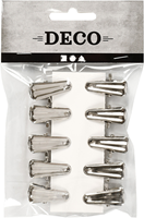 CC Decorative pegs, silver, L: 27 mm, W: 14 mm, 10 pc/ 1 pack-3